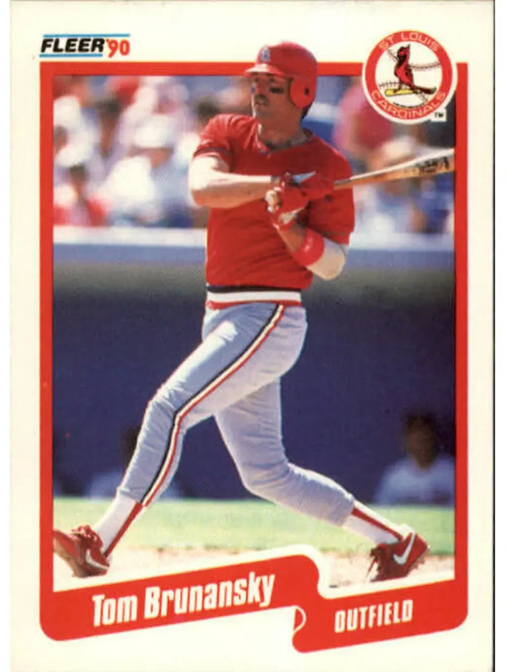 1990 Tom Brunansky Fleer Baseball Card #242
